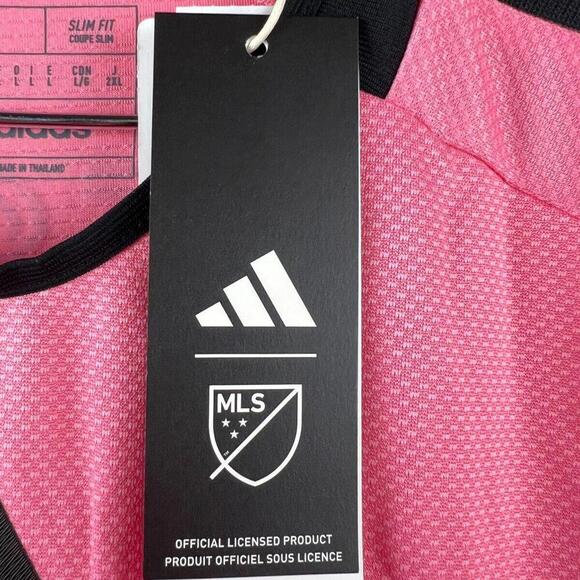 NWT Authentic New Adidas Inter Miami Lionel Messi #10 Home Heartbeat Pink Jersey - Picture 8 of 9